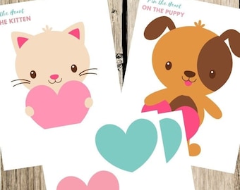 Pin The Heart on The Pet Game