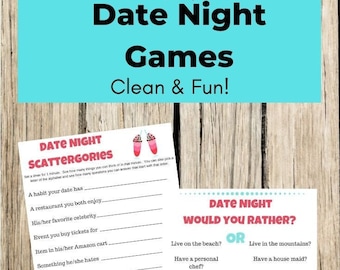Date Night Games for Couples, Clean Couple Games, Home Date Night, Singles Dating Game