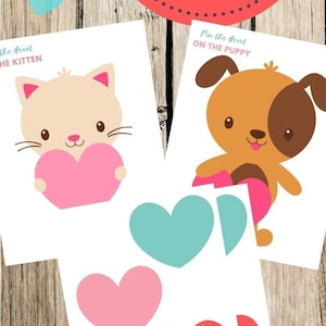 Pin The Heart on The Pet Game