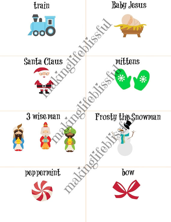 Christmas Charades Printable 