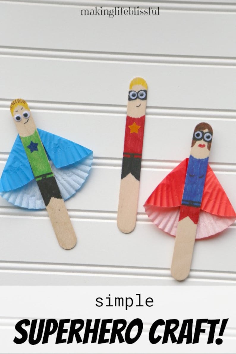 DIY Superhero Craft Kit for Kids set of 3 image 4
