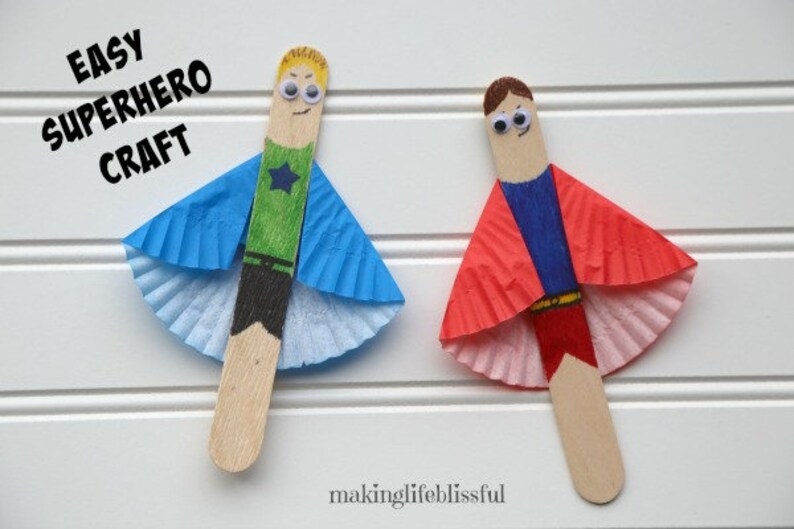 DIY Superhero Craft Kit for Kids set of 3 image 1