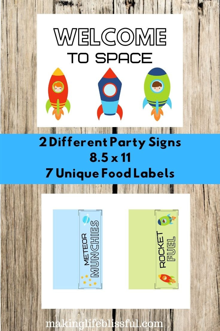 Outer Space Printable Bundle for Kids Astronaut Printables | Etsy