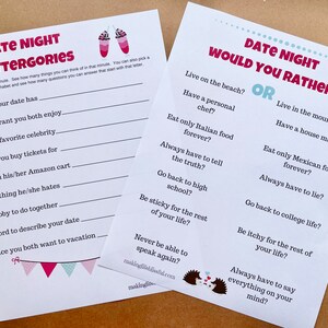 Date Night Games for Couples, Clean Couple Games, Home Date Night, Singles Dating Game image 7