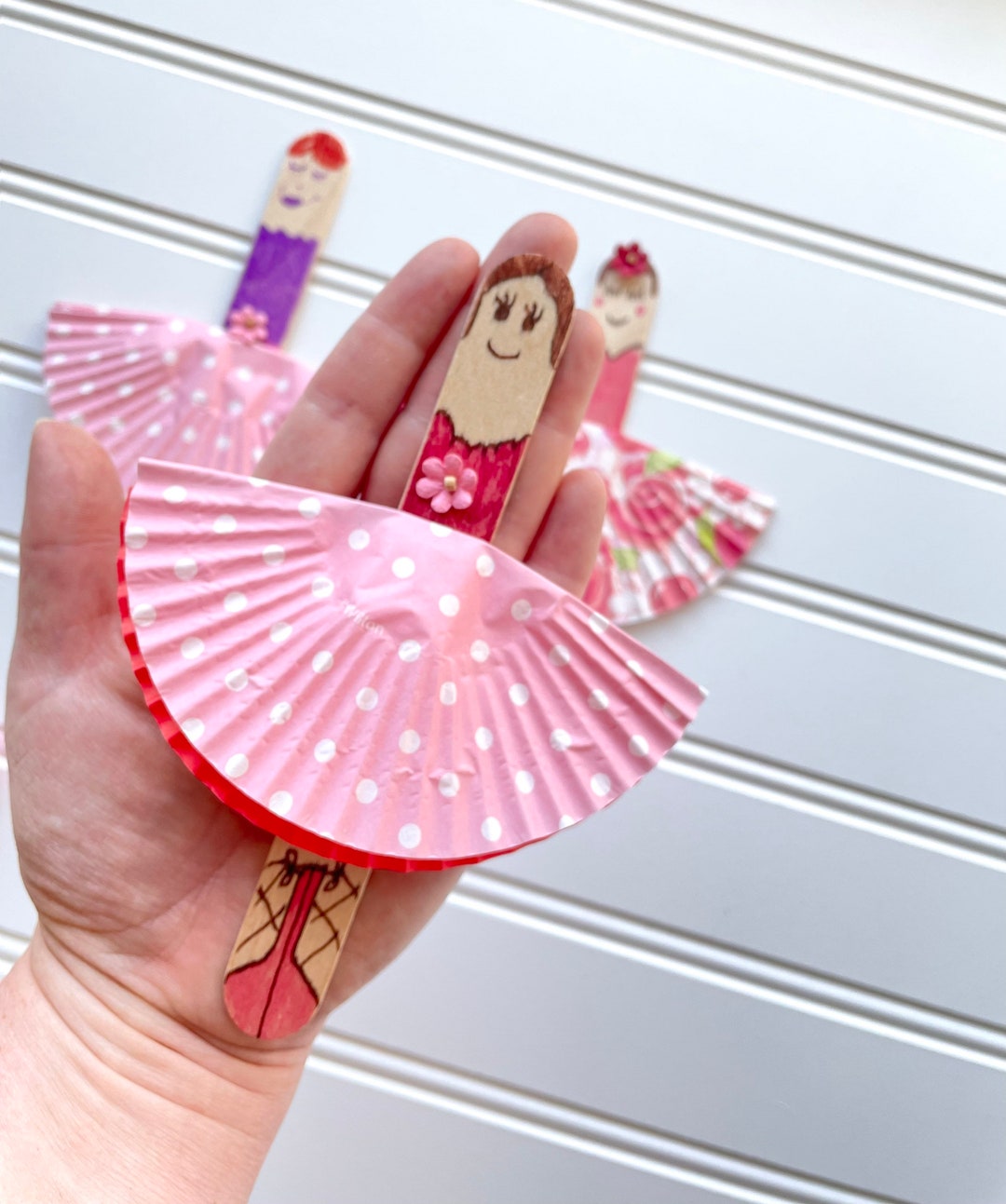 Girls Craft Kit, Preschool Doll Craft Kit, 3 Doll Ballerinas per Kit Etsy