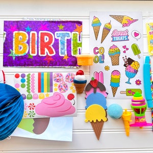 BIRTHDAY Gift Basket for Girls and Boys, Birthday Activity Box, Birthday Craft Kit for Kids, Kids Birthday Box, Birthday Gift for Kids