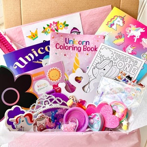 PRINCESS Gift for Girl, Unicorn Activity Box, Princess Craft Kit for Kids, Girls Craft Box, Christmas Gift for Kid