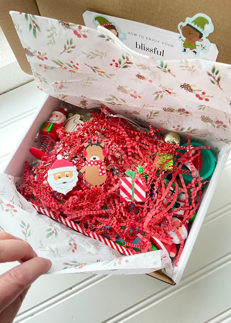 Kids Christmas Gift Box Kids Busy Box Christmas Kids Craft Etsy