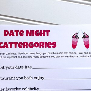 Date Night Games for Couples, Clean Couple Games, Home Date Night, Singles Dating Game image 8