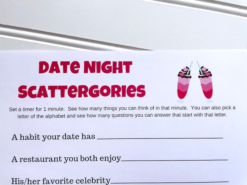 Date Night Games for Couples, Clean Couple Games, Home Date Night, Singles Dating Game image 8