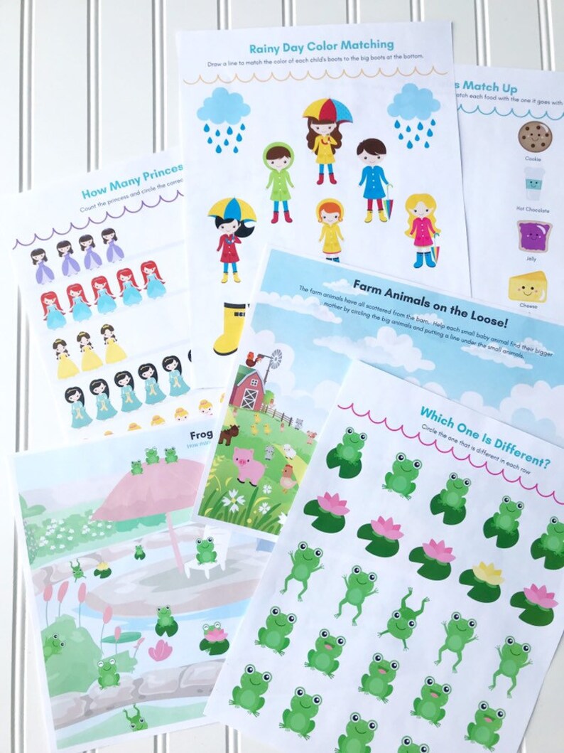 Preschool Activity Book Printable | Etsy