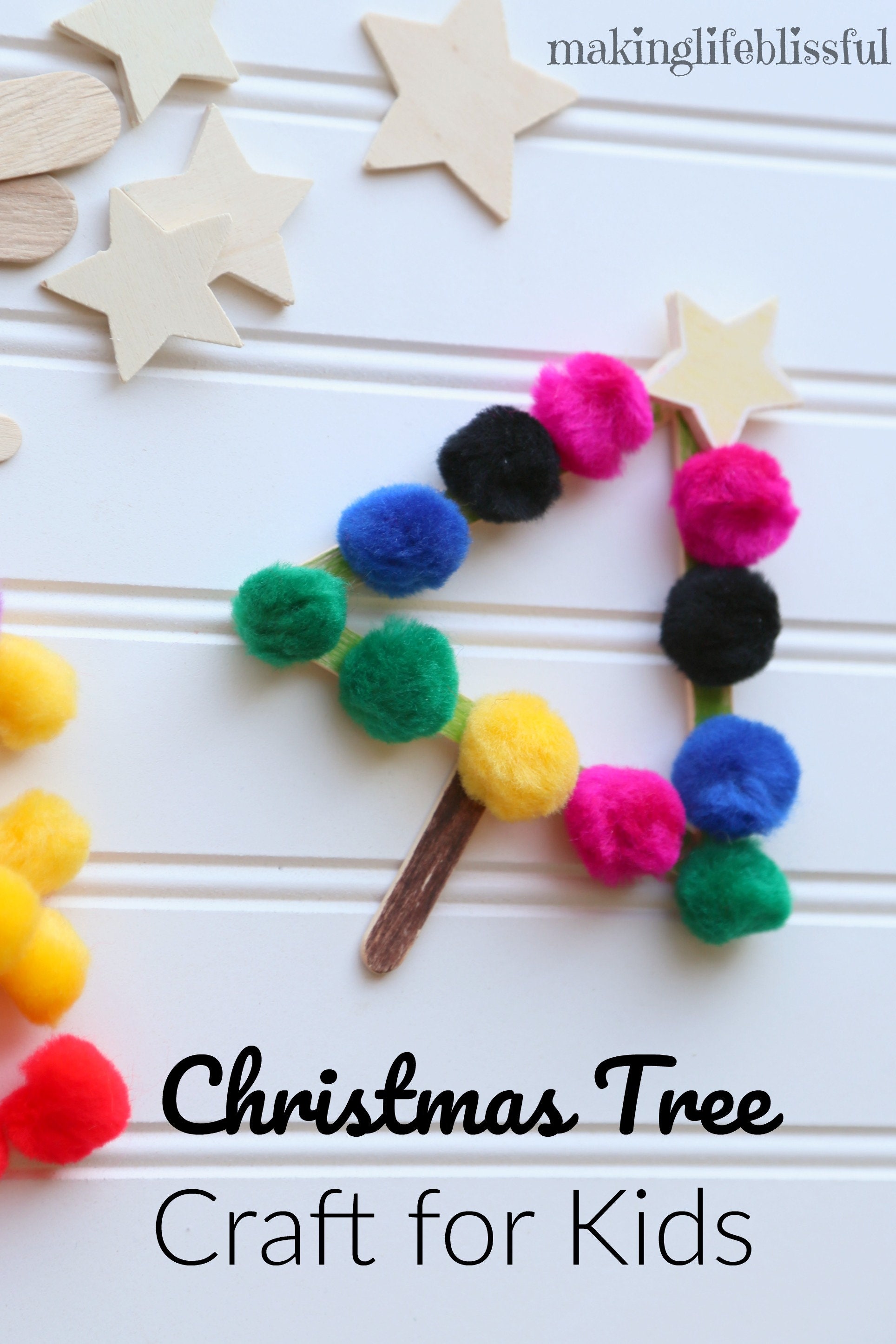 DIY Christmas Tree Craft Kit Kids Ornament Kit Kids Etsy