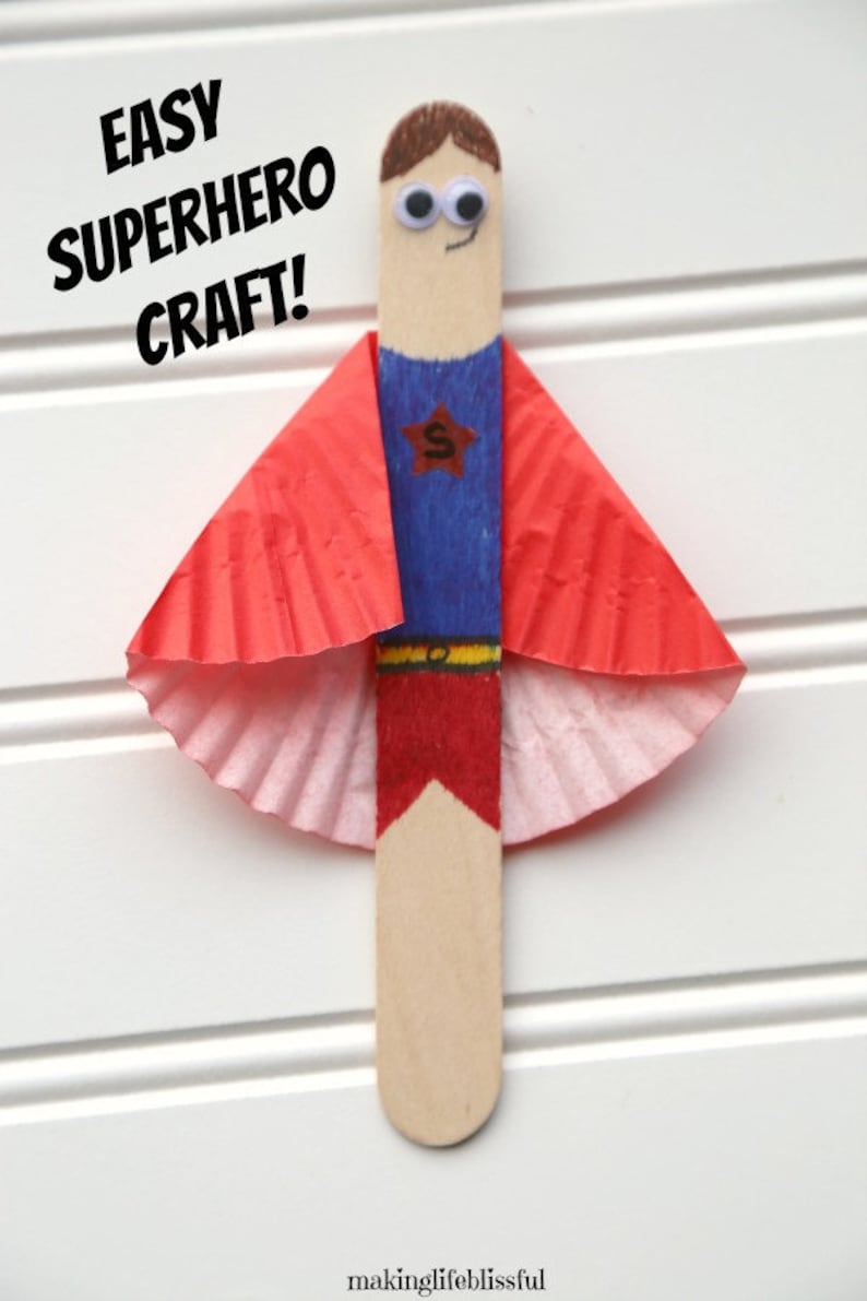 DIY Superhero Craft Kit for Kids set of 3 image 3