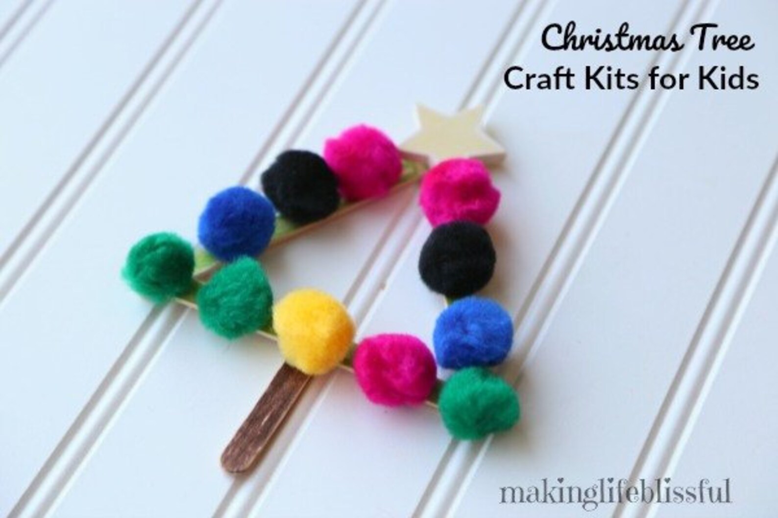 DIY Christmas Tree Craft Kit Kids Ornament Kit Kids Etsy