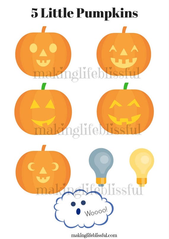 5 Minor Pumpkins Printable Flannel Board Tale image about 5 Little Pumpkins Printable named 5 Minimal Pumpkins Printable Flannel Board Tale