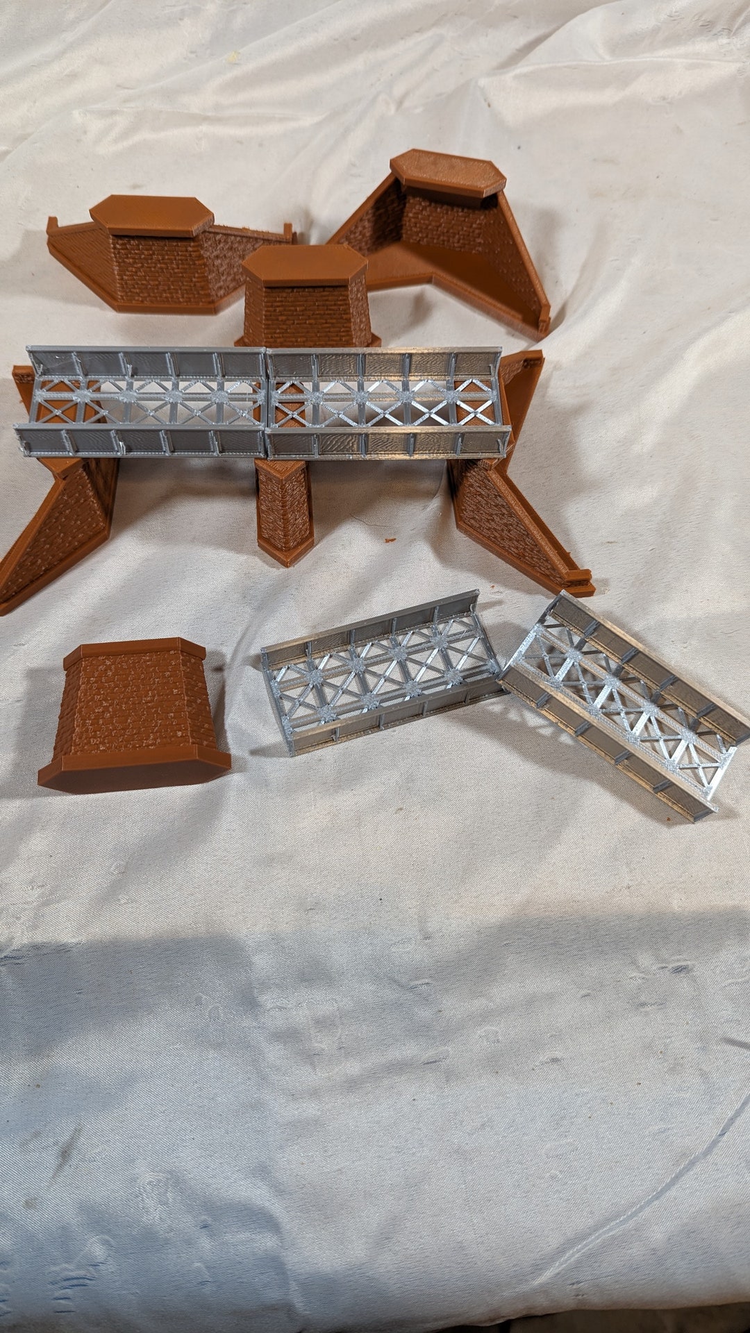 N Scale 40-ft Single Track Girded Bridge With Supports - Etsy Australia