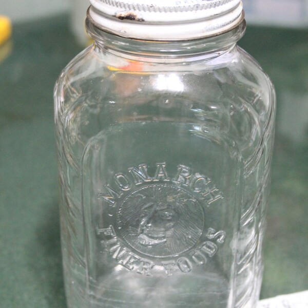 Embossed Glass Jars Etsy