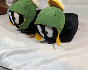 New Vintage Rare Warner Brothers Store Marvin the Martian Slippers Adult Large