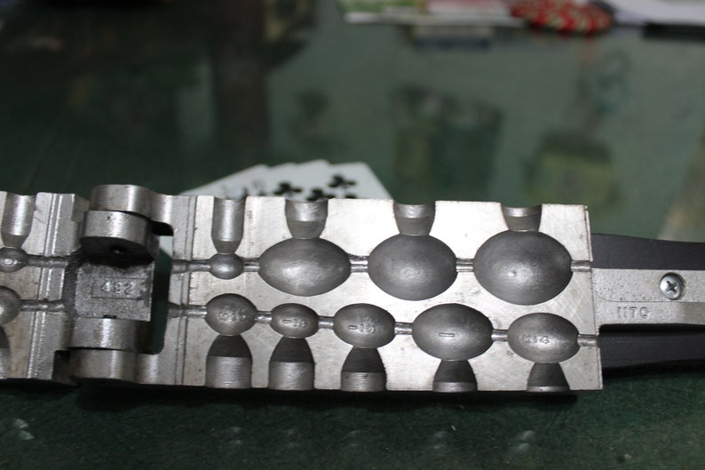 Vintage Egg Sinker Mold 9 Assorted Sizes 18 To 3 Oz Mold Model EG-9-A