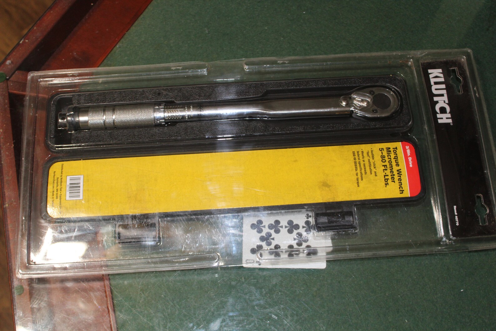 New Klutch 580 ft. lbs. Torque Wrench 3/8in.Drive With Etsy