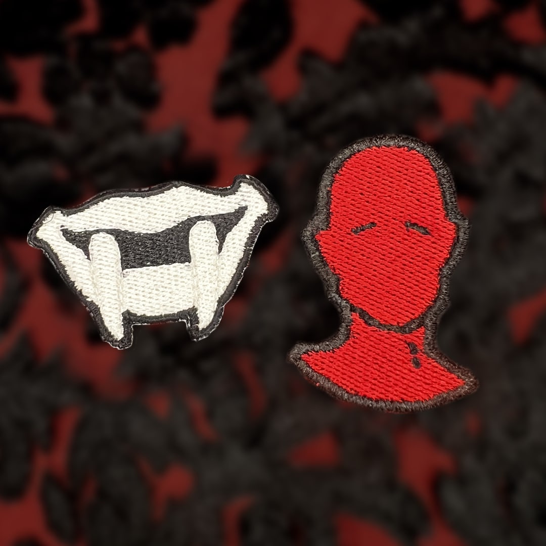 Happy & Bloodless Embroidered Patches (iron or Sew On) Baldur's Gate 3 ...