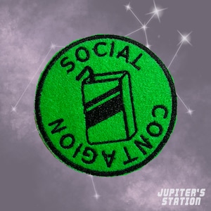 Social Contagion Patch for Trans Rights (iron on/sew on)