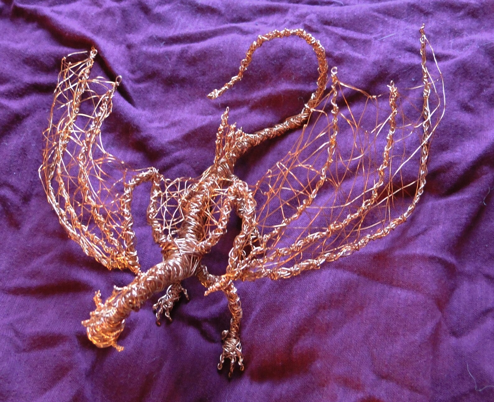 Custom Copper Wire Dragon Etsy