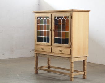 Vintage 1994 Danish Modern Oak Cabinet in the style of Henning Kjærnulf