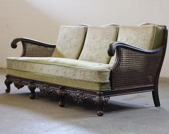 Bergere Sofa from 1900s, French Inspired, Danish Craftmanship