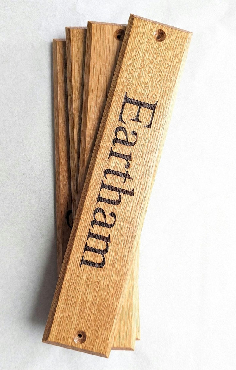 Personalised Engraved Oak Sign – Door signs, Bench Plaques available in different sizes image 4