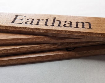 Handcrafted personalised Oak sign/door sign/wall sign/bench sign