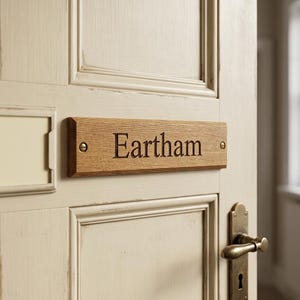 Personalised Engraved Oak Sign – Door signs, Bench Plaques available in different sizes image 1