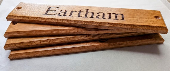 Personalised Engraved Oak Sign –  Door signs, Bench Plaques  available in different sizes