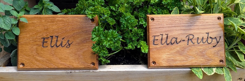 Personalised Engraved Oak Sign – Door signs, Bench Plaques available in different sizes image 6