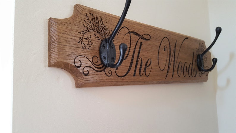 personalized wall mounted coat rack