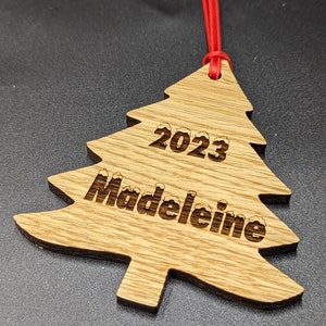Personalised Christmas tree decorations