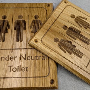 Personalised Engraved Oak Sign – Door signs, Bench Plaques available in different sizes image 11