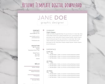 Creative Resume Template - MS Word