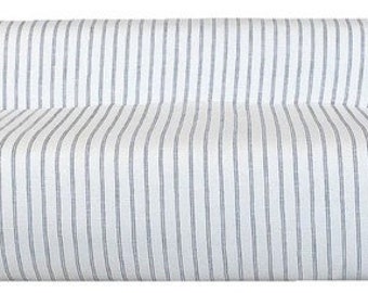 Casa Padrino luxury living room sofa with stripes white / blue 450 cm