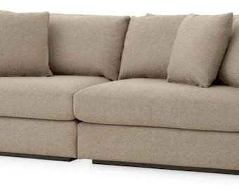 Casa Padrino luxury sofa with cushions gray / black 280 x 120 x H. 90 cm - Living Room Sofa