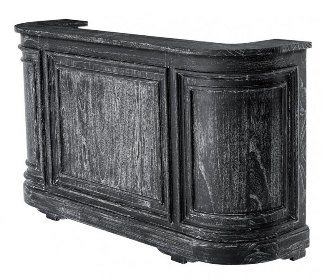 Counter Bar Counter Bar Counter Vintage Black by Casa