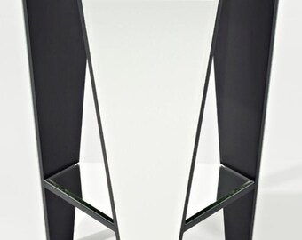 Casa Padrino Luxus Spiegelglas Beistelltisch 45 x 40 x H. 56 cm - Designermöbel