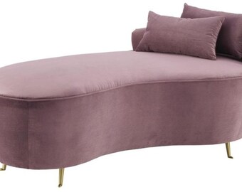 Casa Padrino Designer Sofa Lila 162 x 79 x H. 66 cm - Luxus Möbel