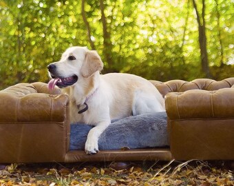 Casa Padrino dog sofa genuine leather Chesterfield leather dog lounger cat lounger cat sofa