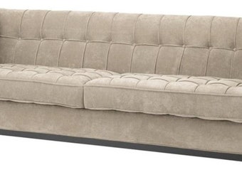 Casa Padrino Luxus Sofa Greige 230 x 81 x H. 78 cm - Luxus Kollektion