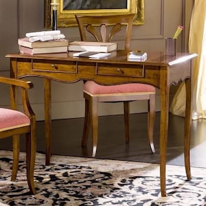 Casa Padrino segretario Biedermeier di lusso marrone - scrivania in legno massello fatta a mano