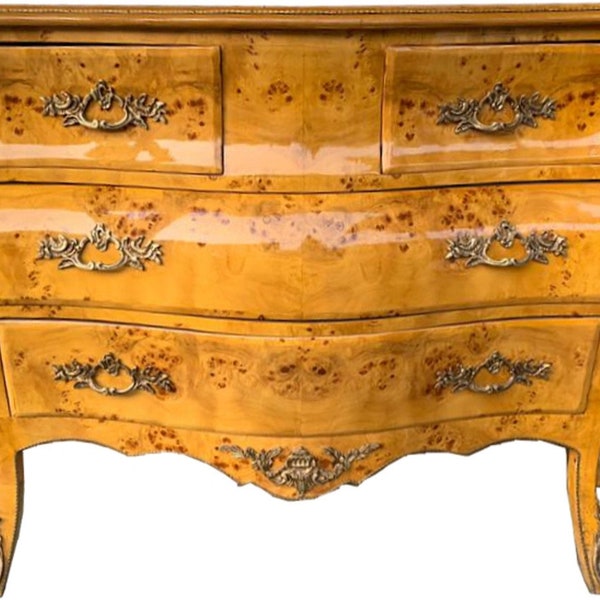 Casa Padrino commode baroque érable piqué de style français 137 cm - meubles baroques faits à la main