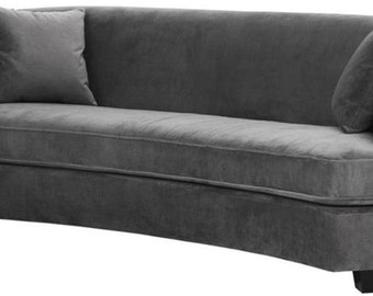 Casa Padrino Luxus Sofa Grau 226 x 110 x H. 74 cm - Luxus Wonzimmer Möbel