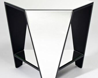 Casa Padrino Luxus Spiegelglas Beistelltisch 59 x 51 x H. 49 cm - Designermöbel