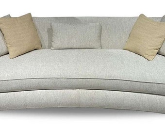 Casa Padrino canapé de luxe gris 308 x 120 x H. 75 cm - Canapé de salon courbé